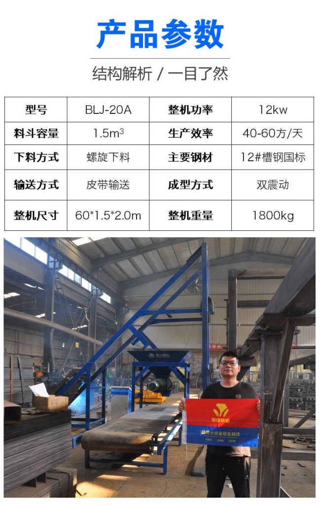皮帶式預制件的技術參數(shù)